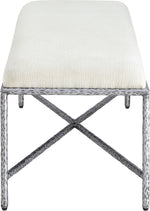 Valley - Bench With Silver Frame