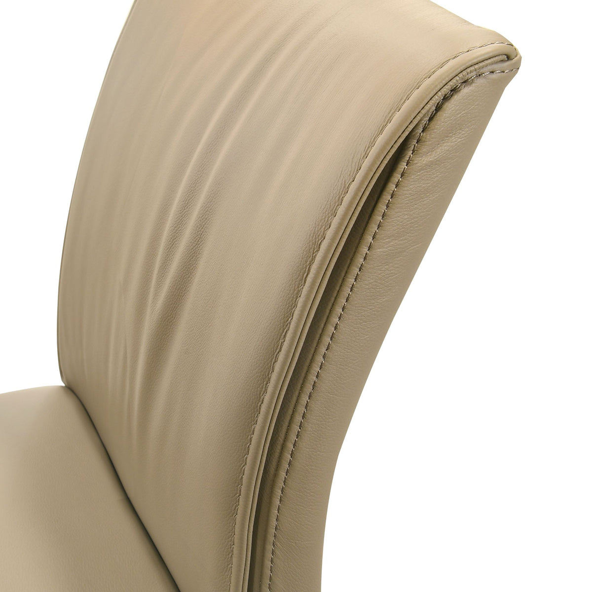 Velena - Full Back Top Grain Leather Upholstered Wood Dining Chairs (Set of 2) - Khaki