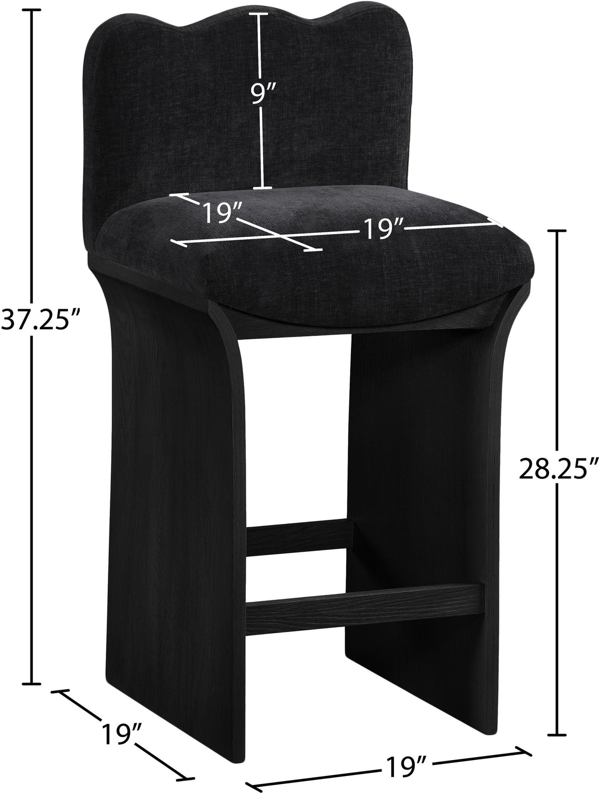 Shaw - Counter Stool - Black Base