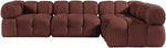 Orin - Fabric Velvet 4 Piece Modular Sectional