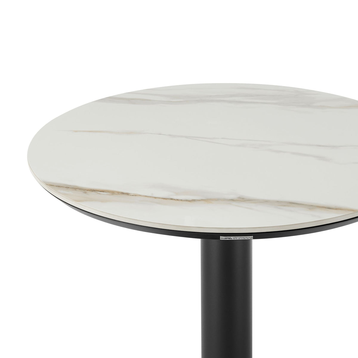 Jazmin - 3-Piece Outdoor Counter Height Bistro Dining Set - White / Black