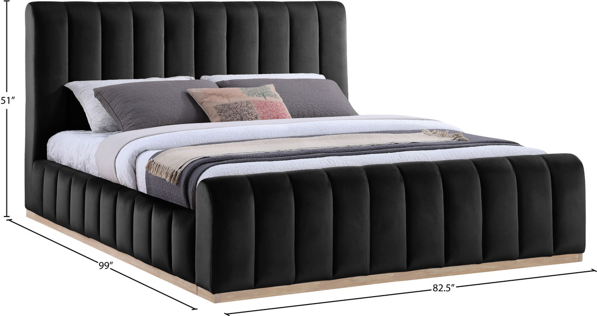 Amara - Velvet Bed