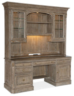Work Your Way - Computer Credenza - Light Brown