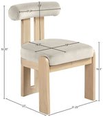 Arienzo - Performance Fabric Upholstered Dining Chair (Set of 2) - Natural Base