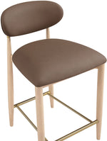 Riccio - Stool - Natural And Gold Frame