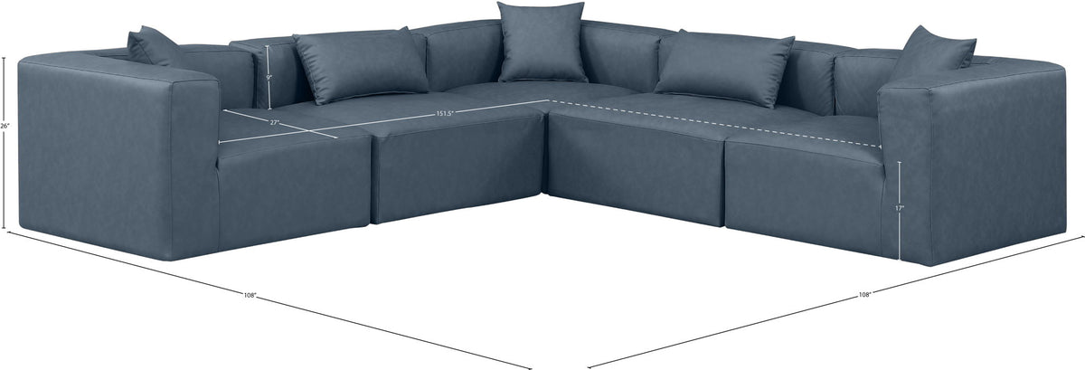 Cube - 5 Piece Modular Corner Sectional