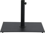 Fiji - Aluminum Patio Umbrella With Square Black And Teak Base