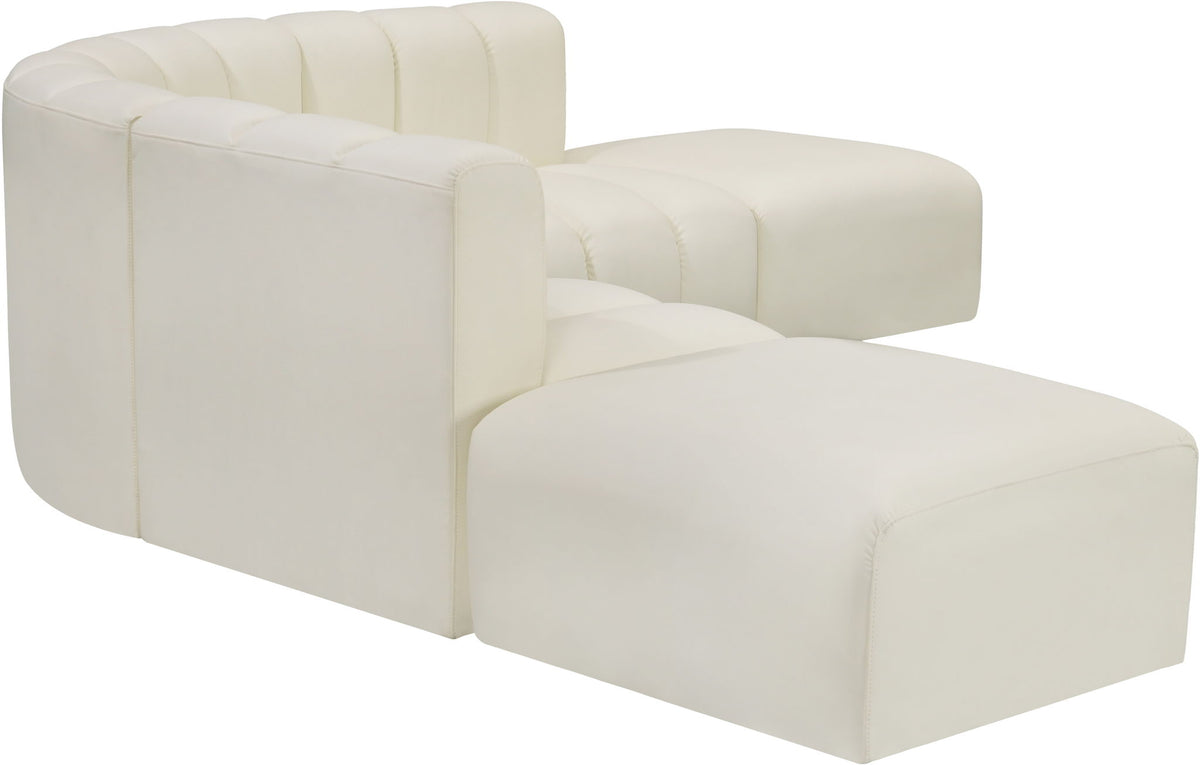 Arc - Faux Leather 6 Piece Corner Modular Sofa