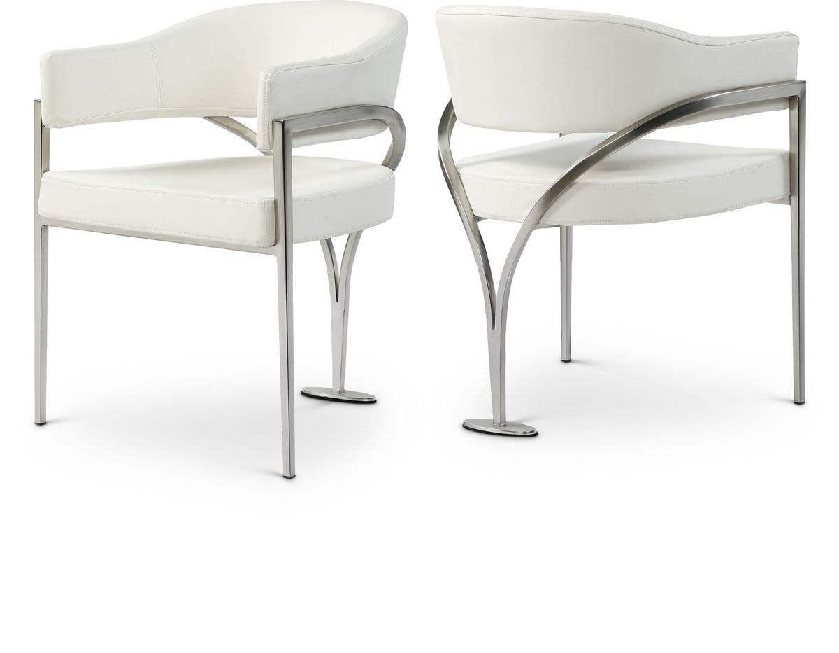 Madelyn - Dining Chair (Set of 2) - Brushed Chrome
