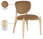 Velora - Upholstered Dining Chair (Set of 2) - Saddle / Natural