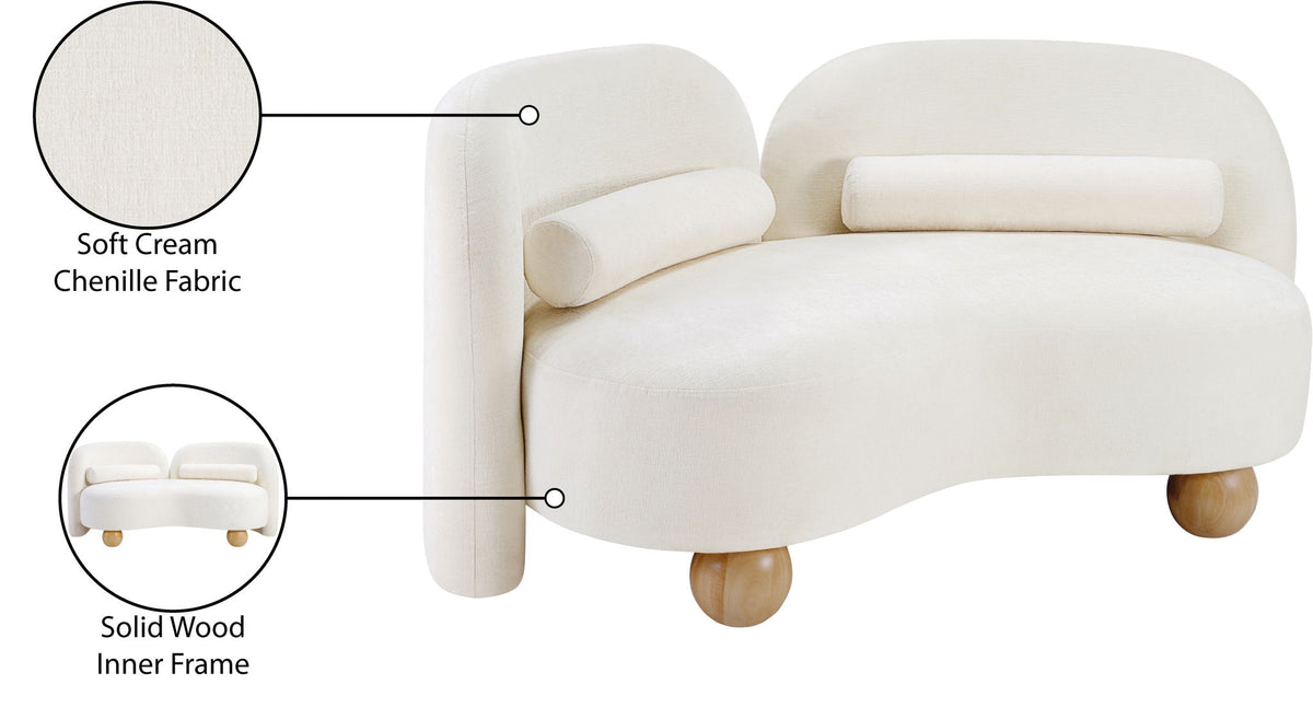 Daphne - Chenille Loveseat