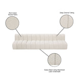Arc - Boucle Fabric 4 Seats Modular Sofa