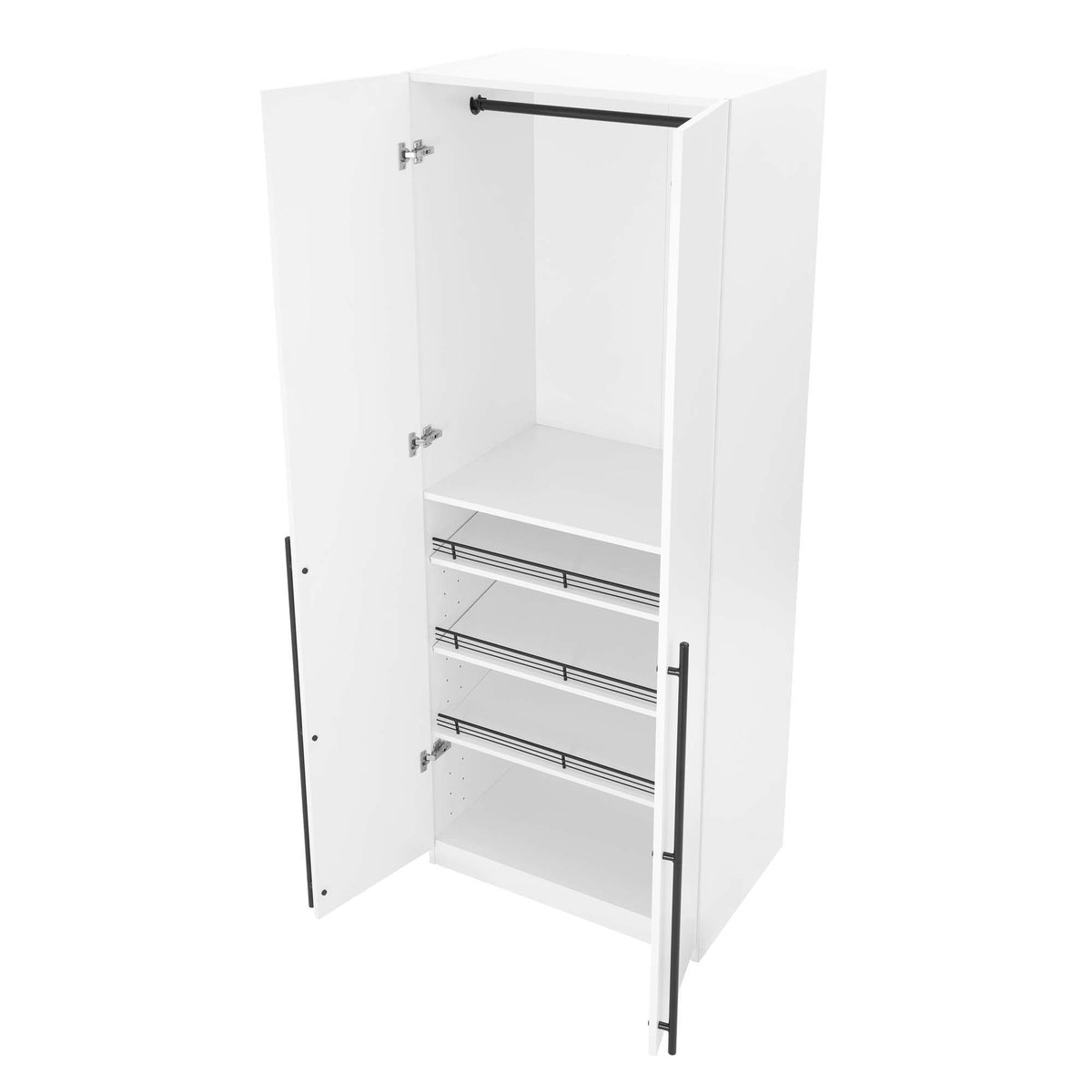 Manhattan Lee - Wardrobe Closet With Hanging Rod And Shoe Shelves