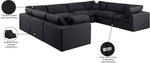 Comfy - 8 Piece Linen Modular Sectional