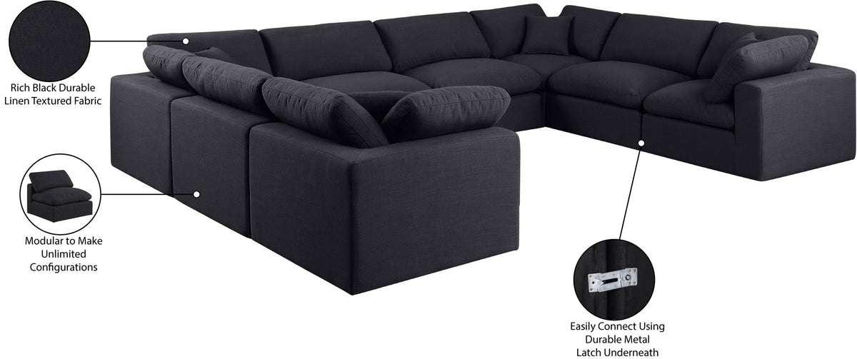 Comfy - 8 Piece Linen Modular Sectional