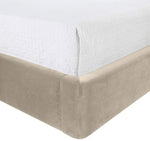 Kendall - Velvet Upholstered Bed - Cream