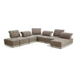 Ekron - Modern Brown & Beige Fabric Modular Sectional Sofa by VIG Furniture - View 1