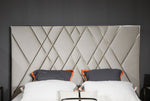 Eldora - Glam Beige Velvet and Brushed Brass Bed by VIG Furniture - View 2