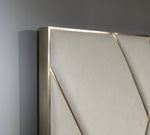 Eldora - Glam Beige Velvet and Brushed Brass Bed by VIG Furniture - View 6