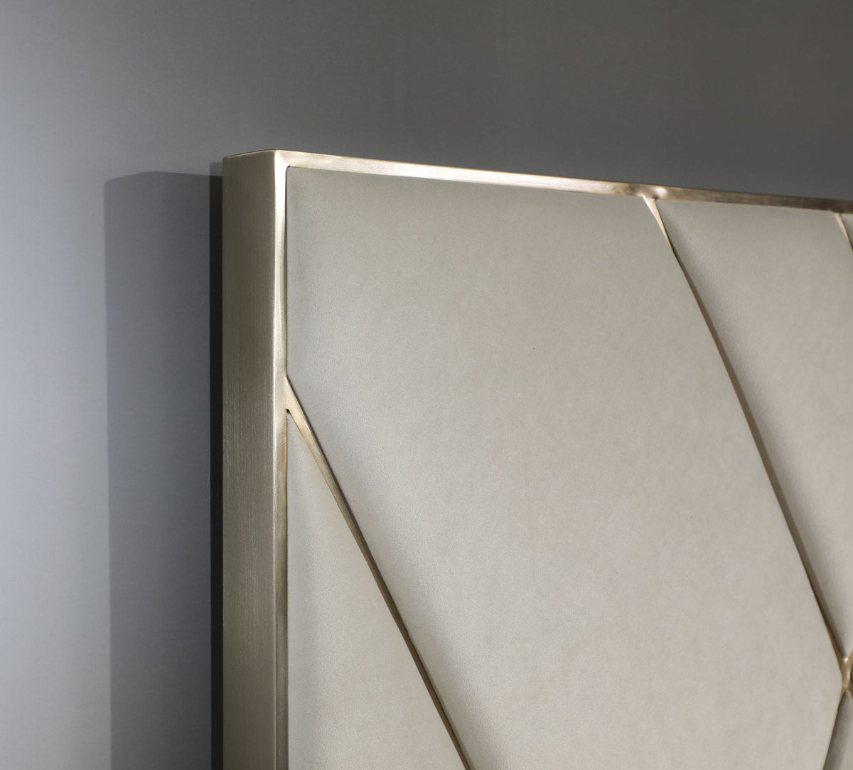 Eldora - Glam Beige Velvet and Brushed Brass Bed by VIG Furniture - View 6