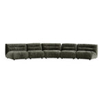 Elias - Modern Green Fabric Curved Modular Sectional Sofa by VIG Furniture - View 1