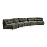 Elias - Modern Green Fabric Curved Modular Sectional Sofa by VIG Furniture - View 2