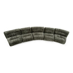 Elias - Modern Green Fabric Curved Modular Sectional Sofa-5-Piece Sectional by VIG Furniture - View 6