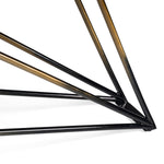 Elkhorn - Glam Black Ash + Stainless Steel 126" Dining Table by VIG Furniture - View 4
