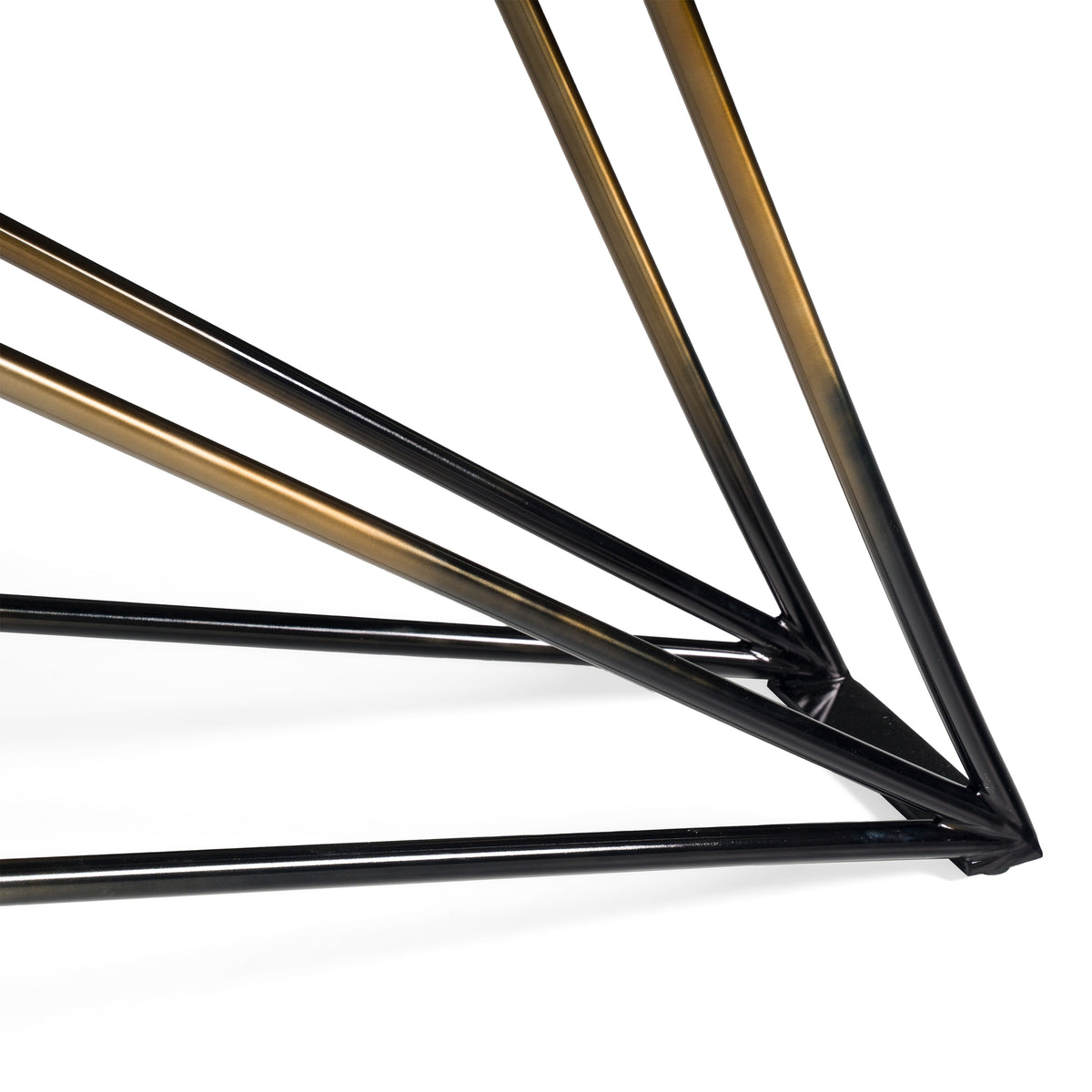 Elkhorn - Glam Black Ash + Stainless Steel 126" Dining Table by VIG Furniture - View 4