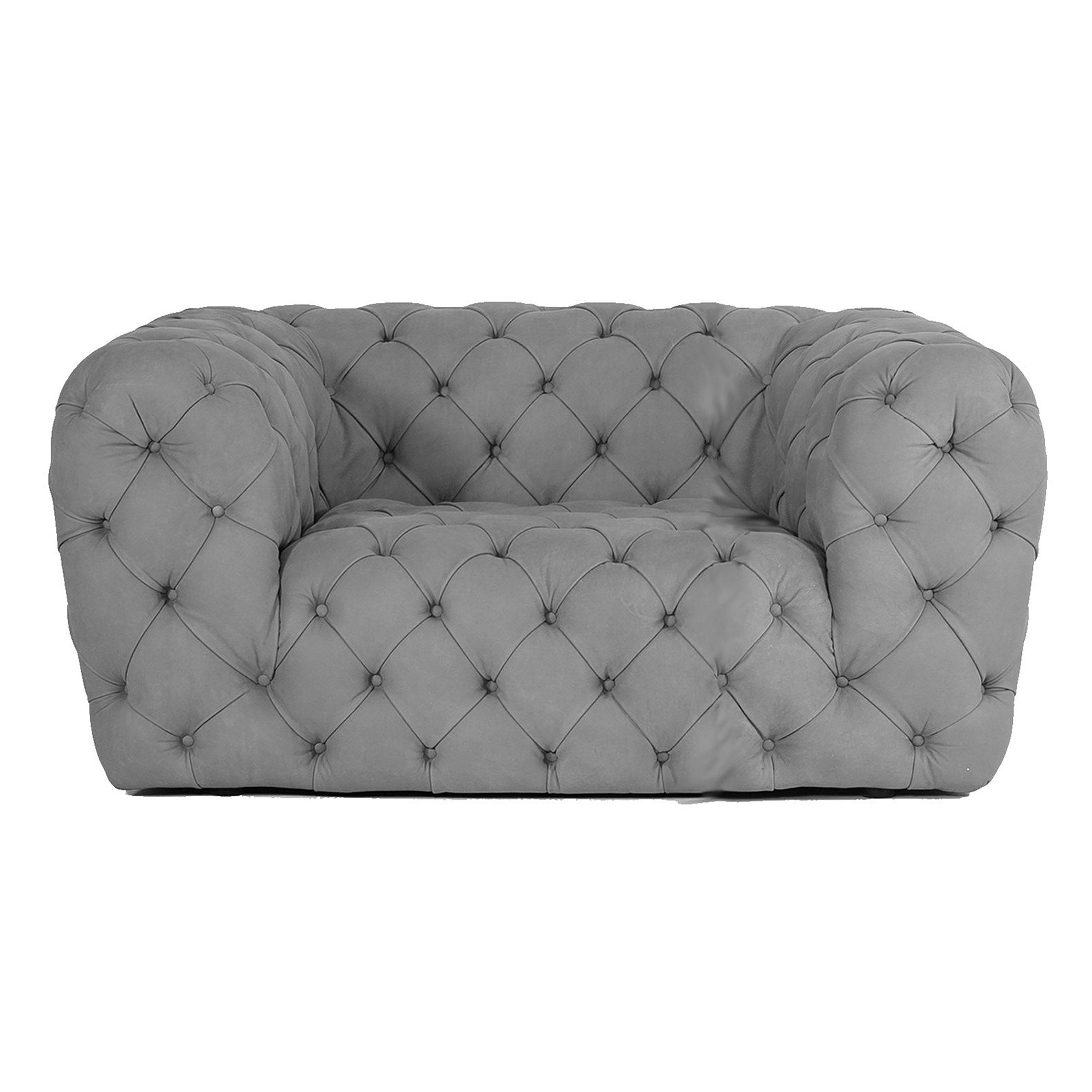 Ellington - Italian Grey Nubuck Leather Accent Chair by VIG Furniture - View 1