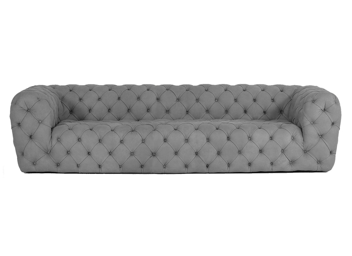 Ellington - Italian Grey Nubuck Leather 3-Seater Sofa by VIG Furniture - View 1