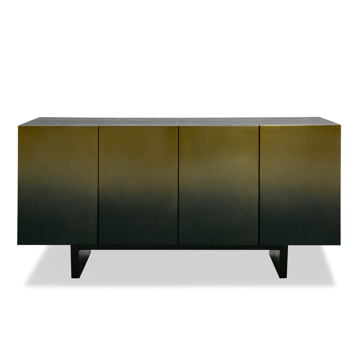 Elmira - Glam Black Ash + Gradient Stainless Steel Buffet by VIG Furniture - View 1