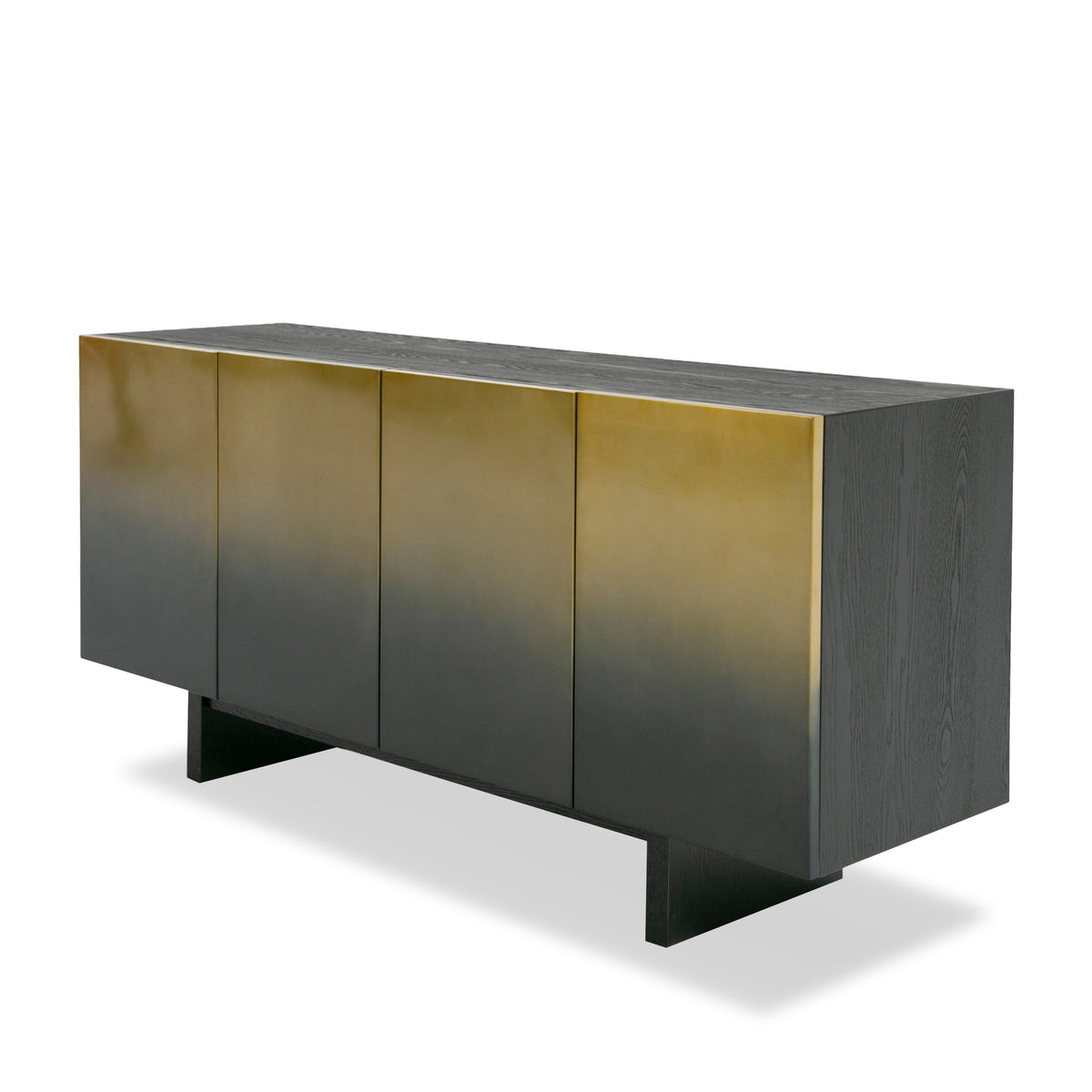 Elmira - Glam Black Ash + Gradient Stainless Steel Buffet by VIG Furniture - View 3