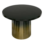 Elmira - Glam Black Ash + Gradient Stainless Steel Round Dining Table by VIG Furniture - View 11