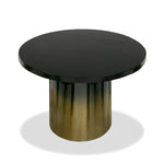 Elmira - Glam Black Ash + Gradient Stainless Steel Round Dining Table by VIG Furniture - View 5