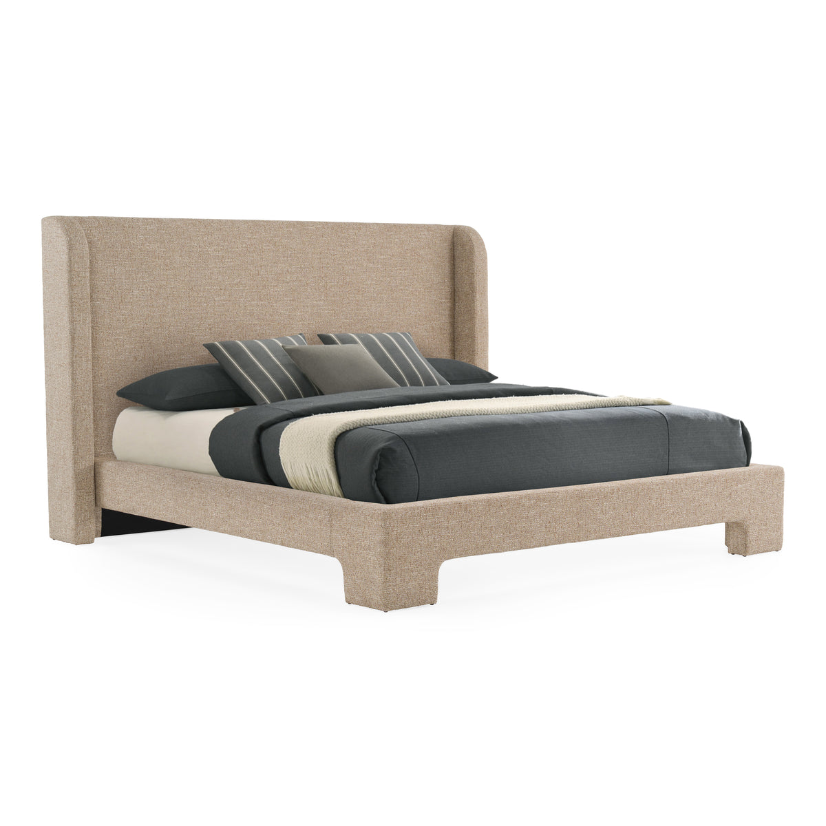 Emilio - Modern Beige Fabric Bed by VIG Furniture - View 4