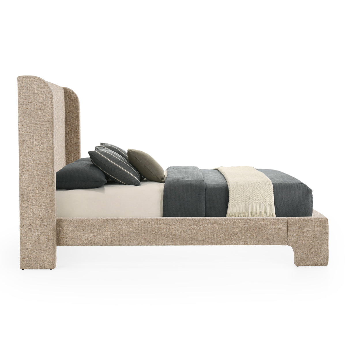 Emilio - Modern Beige Fabric Bed by VIG Furniture - View 5