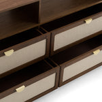 Emilio - Modern Natural Burlap + Walnut Dresser by VIG Furniture - View 8