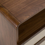 Emilio - Modern Natural Burlap + Walnut Dresser by VIG Furniture - View 9