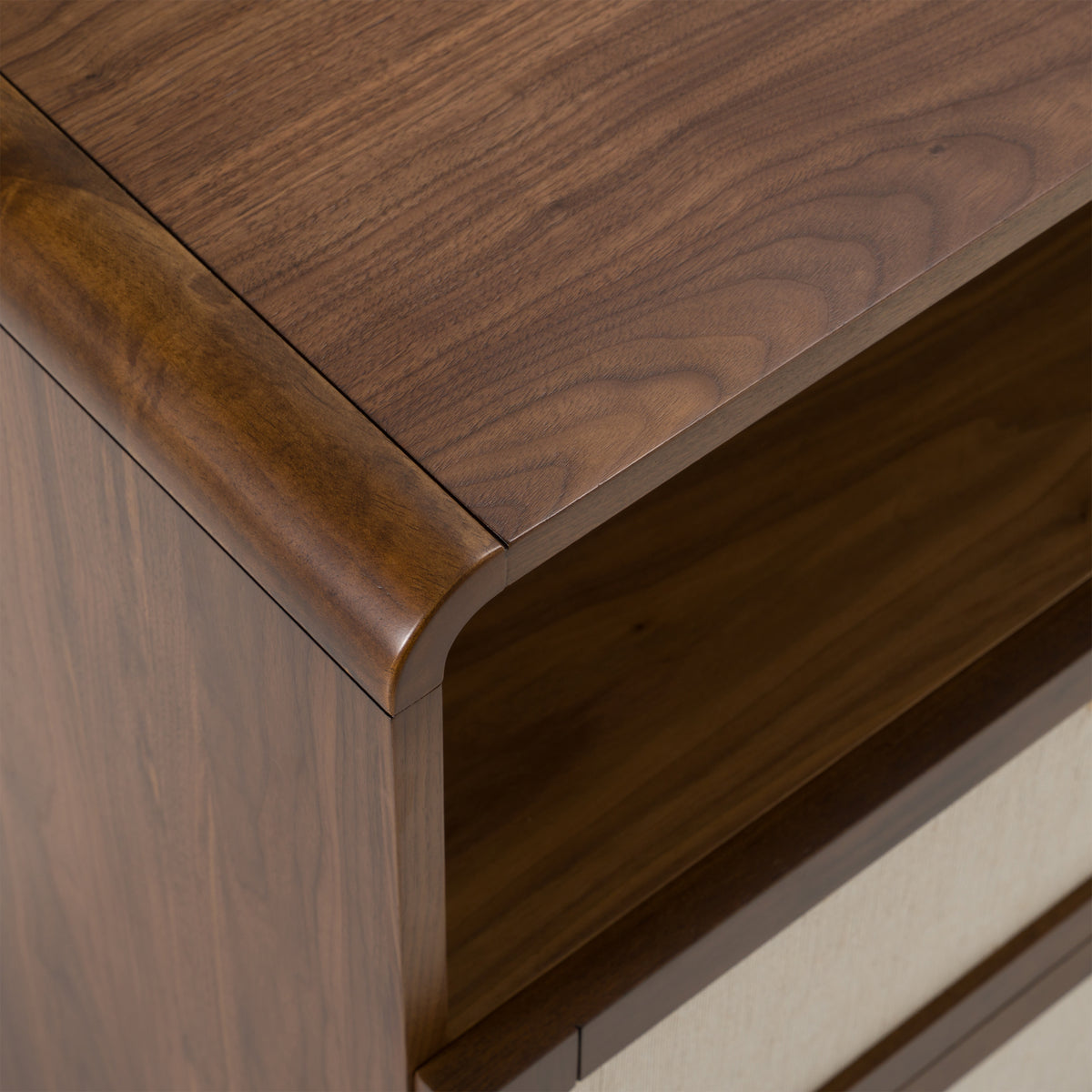 Emilio - Modern Natural Burlap + Walnut Dresser by VIG Furniture - View 10