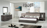 Eastern King Enzo Italian Modern Grey Oak & Fabric Bedroom Set by VIG Furniture - View 1
