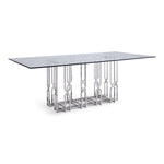 Ericson - Modern Glass & Stainless Steel Dining Table by VIG Furniture - View 8