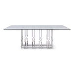 Ericson - Modern Glass & Stainless Steel Dining Table by VIG Furniture - View 1