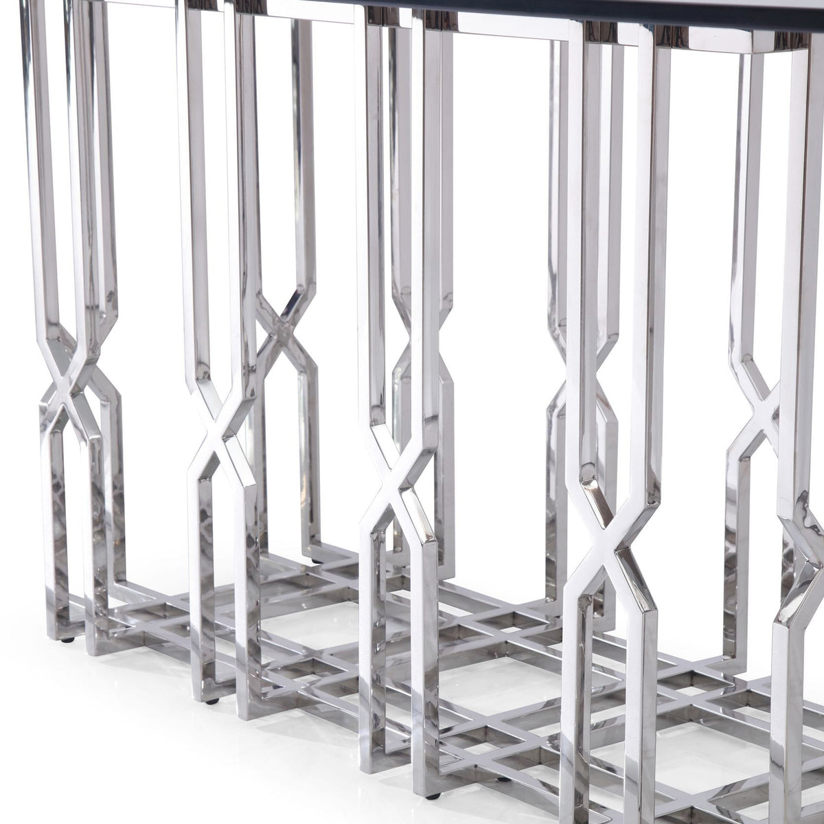 Ericson - Modern Glass & Stainless Steel Dining Table by VIG Furniture - View 9