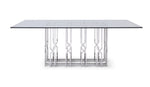 Ericson - Modern Glass & Stainless Steel Dining Table by VIG Furniture - View 3