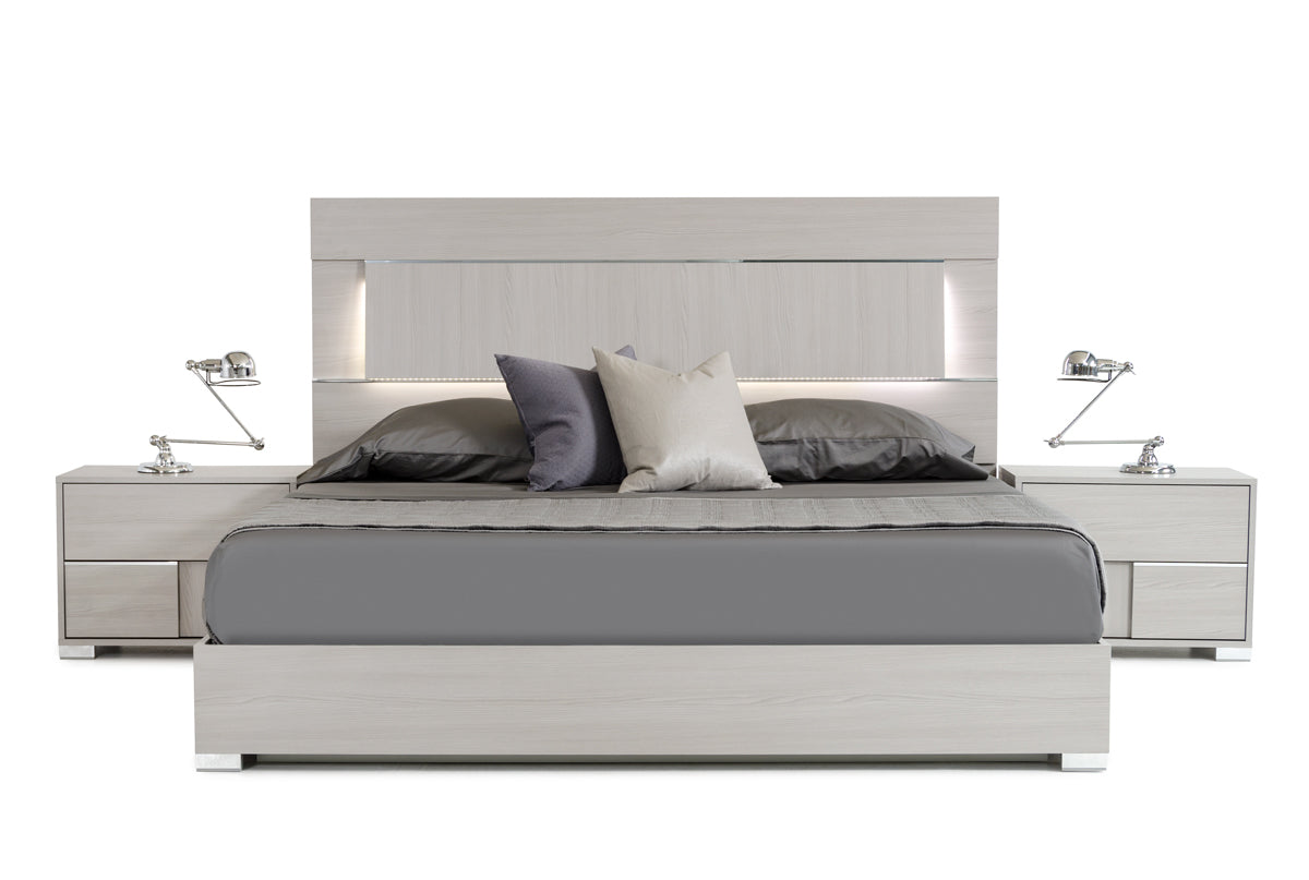 California King Ethan Italian Modern Grey Bed by VIG Furniture - View 1