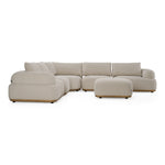Evans - Contemporary Off-White Fabric Modular Sectional Sofa-5-Piece Sectional by VIG Furniture - View 3