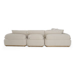 Evans - Contemporary Off-White Fabric Modular Sectional Sofa-5-Piece Sectional by VIG Furniture - View 5