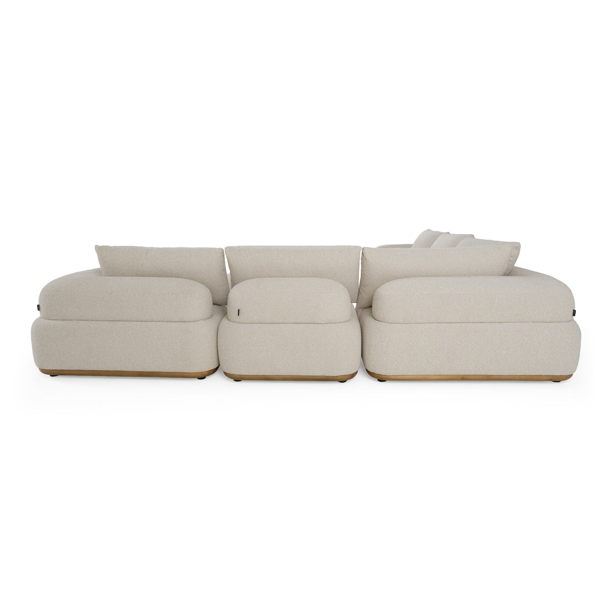 Evans - Contemporary Off-White Fabric Modular Sectional Sofa-5-Piece Sectional by VIG Furniture - View 5