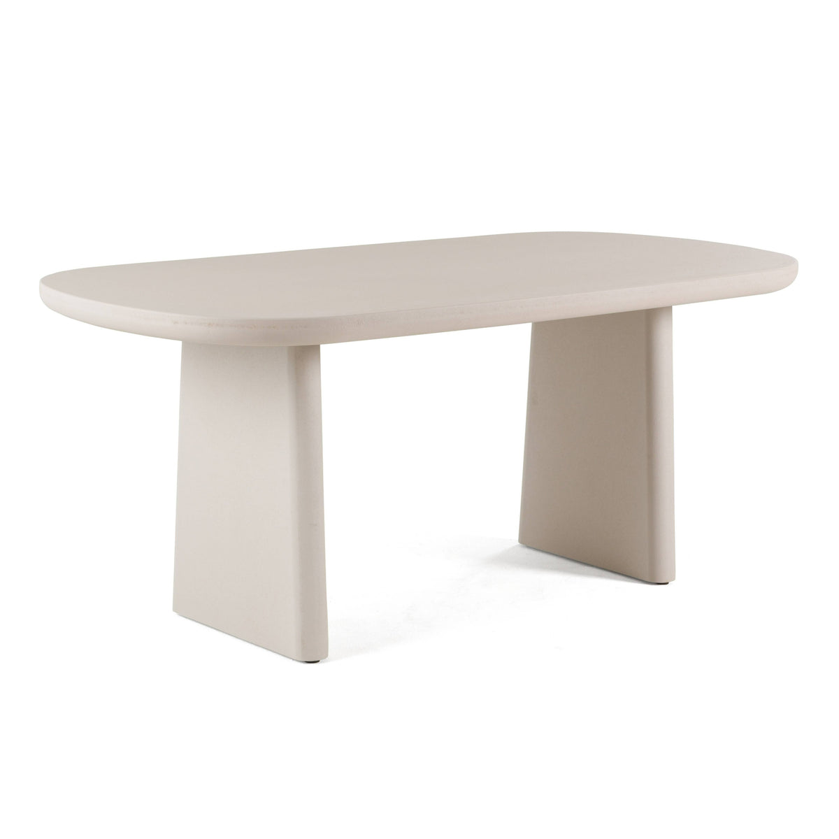 Evermore - Modern Grey Faux Cement Oval Dining Table by VIG Furniture - View 4